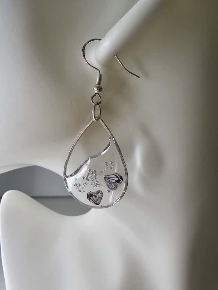 Handmade ā Butterfly Whisper Resin Earrings