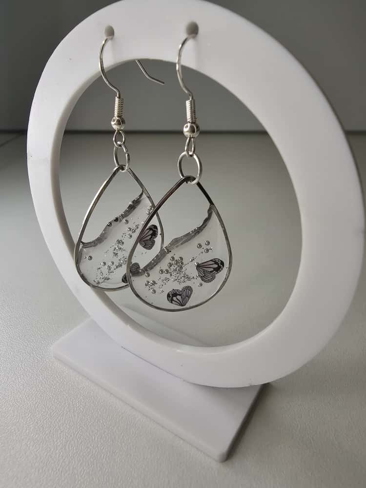 Handmade ā Butterfly Whisper Resin Earrings