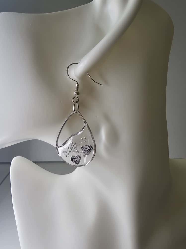 Handmade ā Butterfly Whisper Resin Earrings