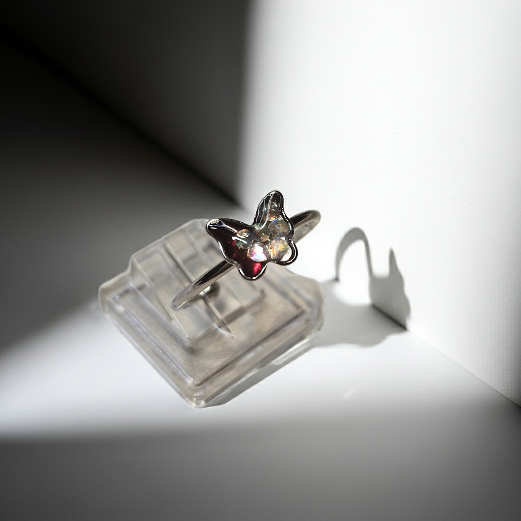 Butterfly Resin Ring – One Size Adjustable