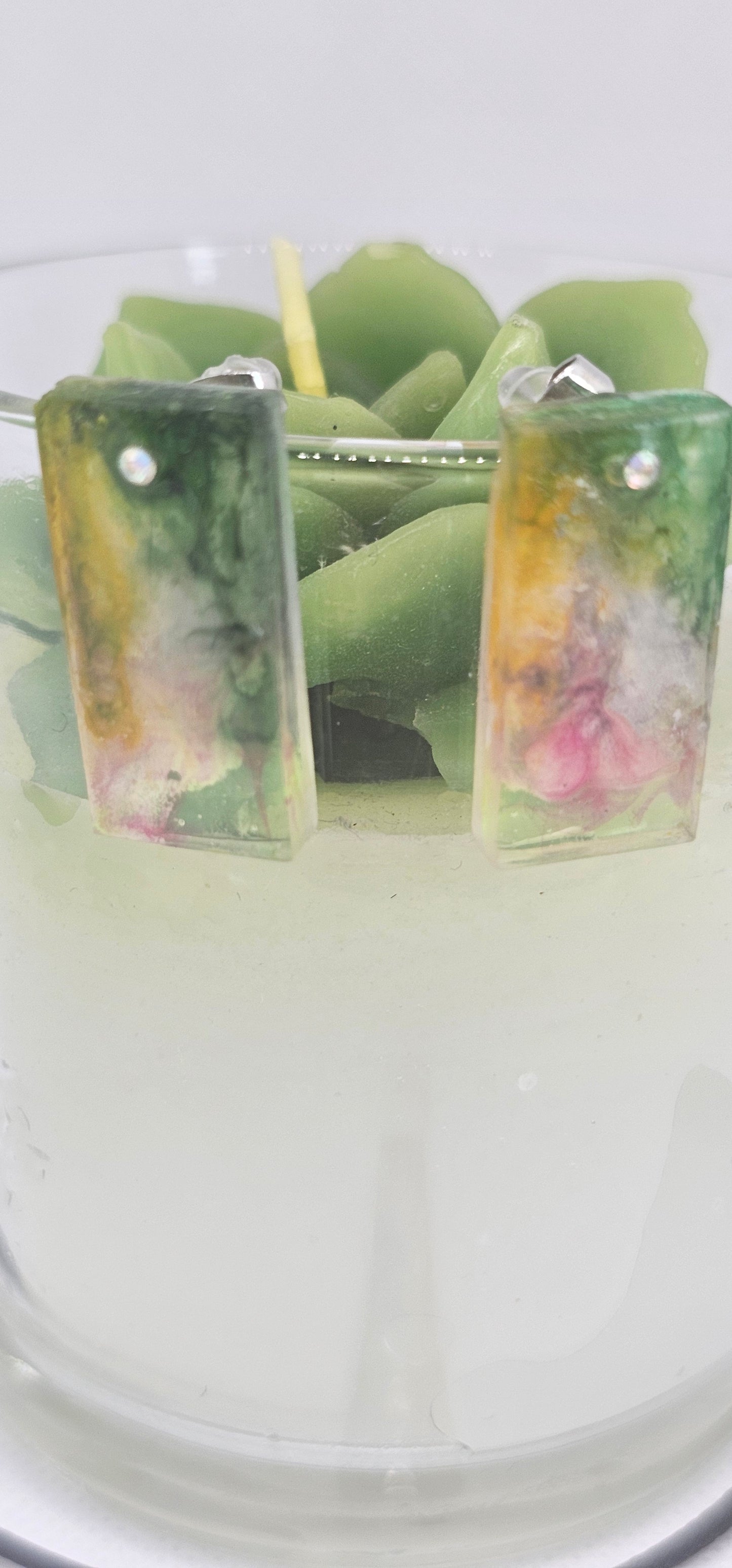 HandMade-Mystic Aurora Resin Jewellery Set image 2