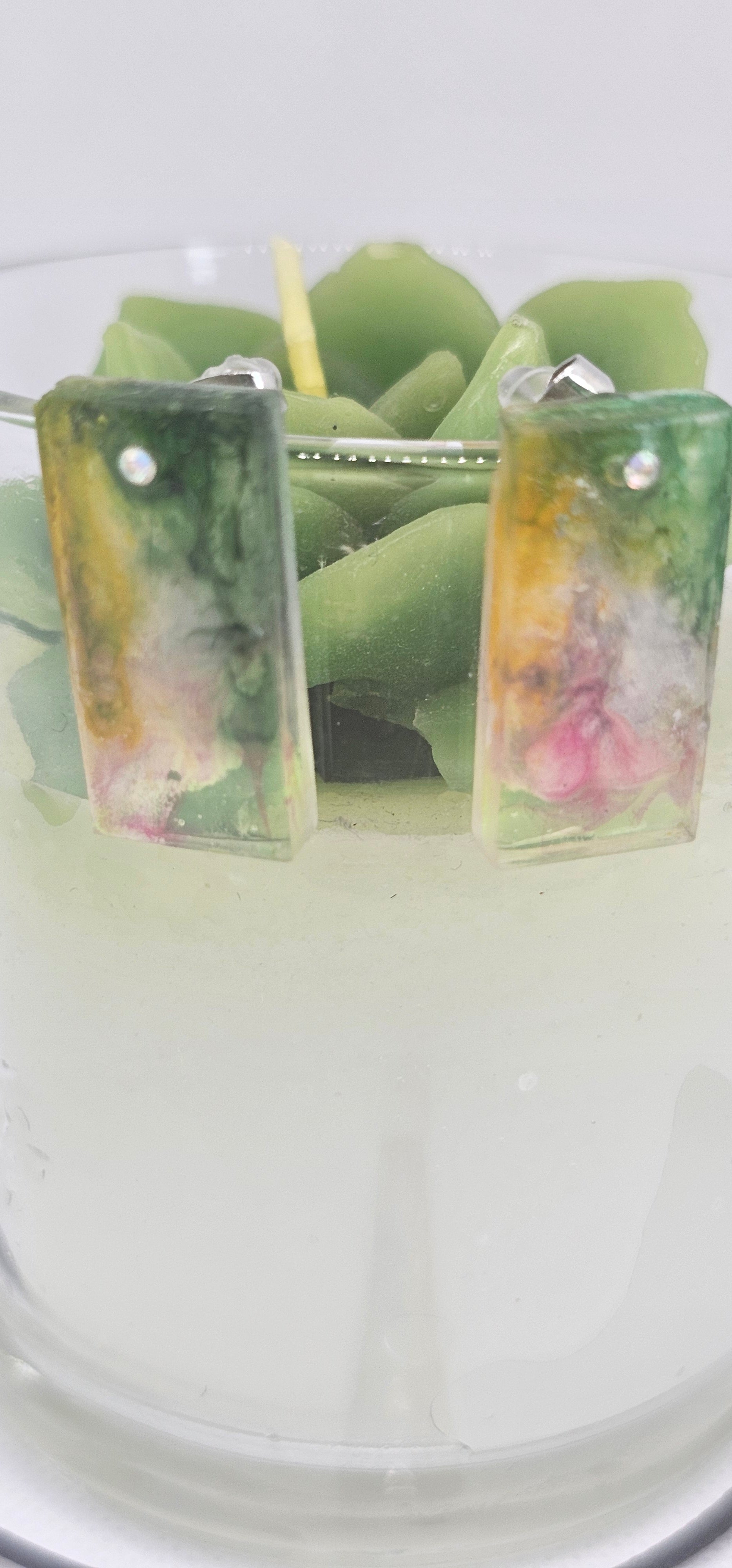 HandMade-Mystic Aurora Resin Jewellery Set image 2