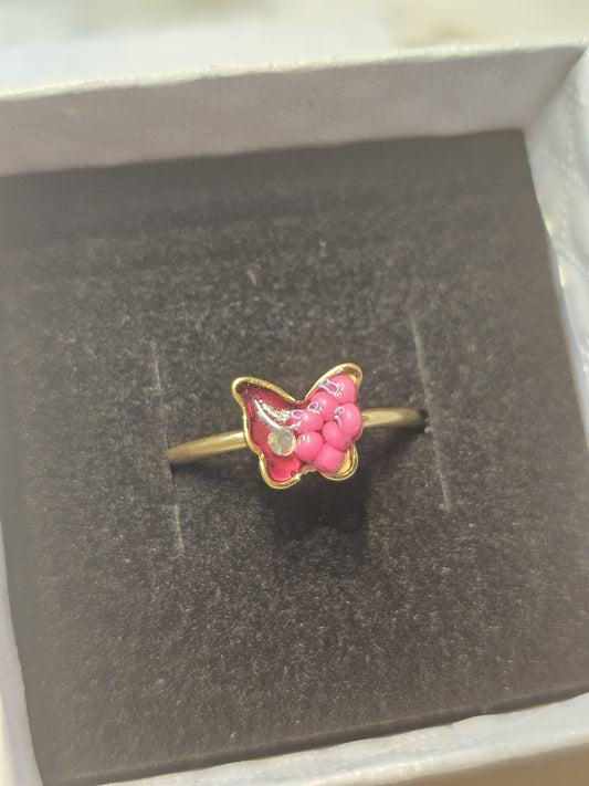 Butterfly Resin Rings – One Size Adjustable