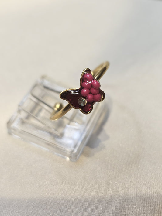 Butterfly Resin Rings – One Size Adjustable