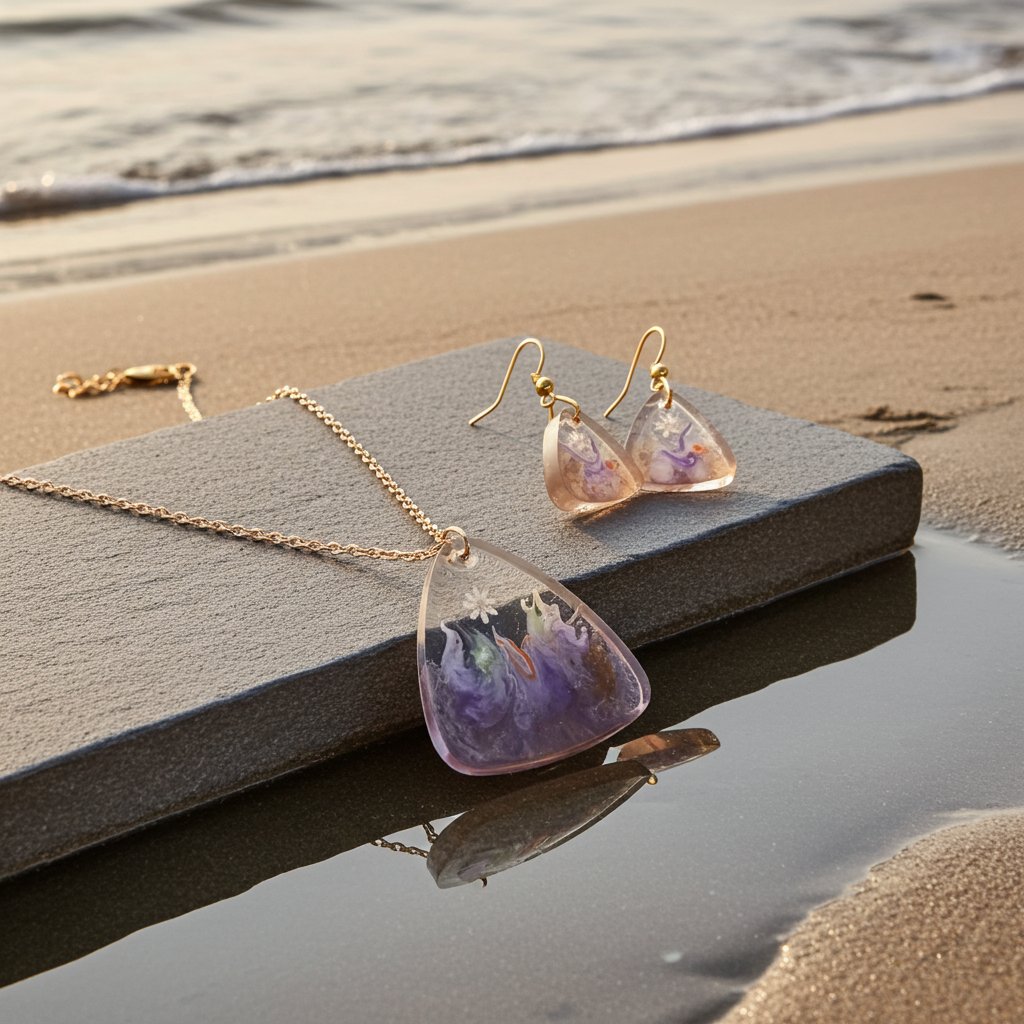 Earth Bloom Set – Earrings & Necklace | Gentle Collection