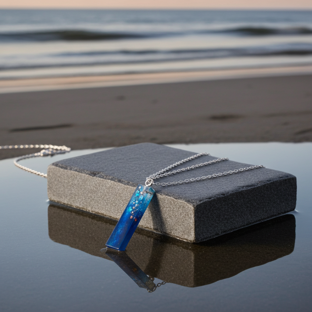 HandMade – Ocean Nebula Resin Pendant Necklace